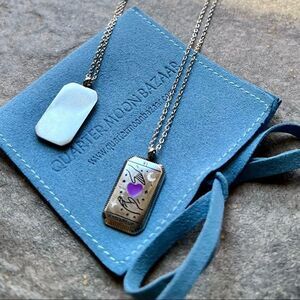 Lovers Tarot Card Silver Bohemian Tarnish Free Necklace NEW